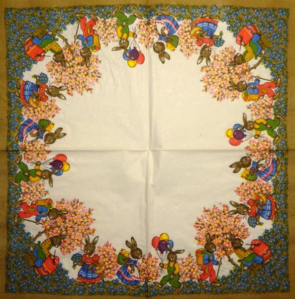 184 Rabbits:  unnatürlich - 3-ply - 35x35 cm